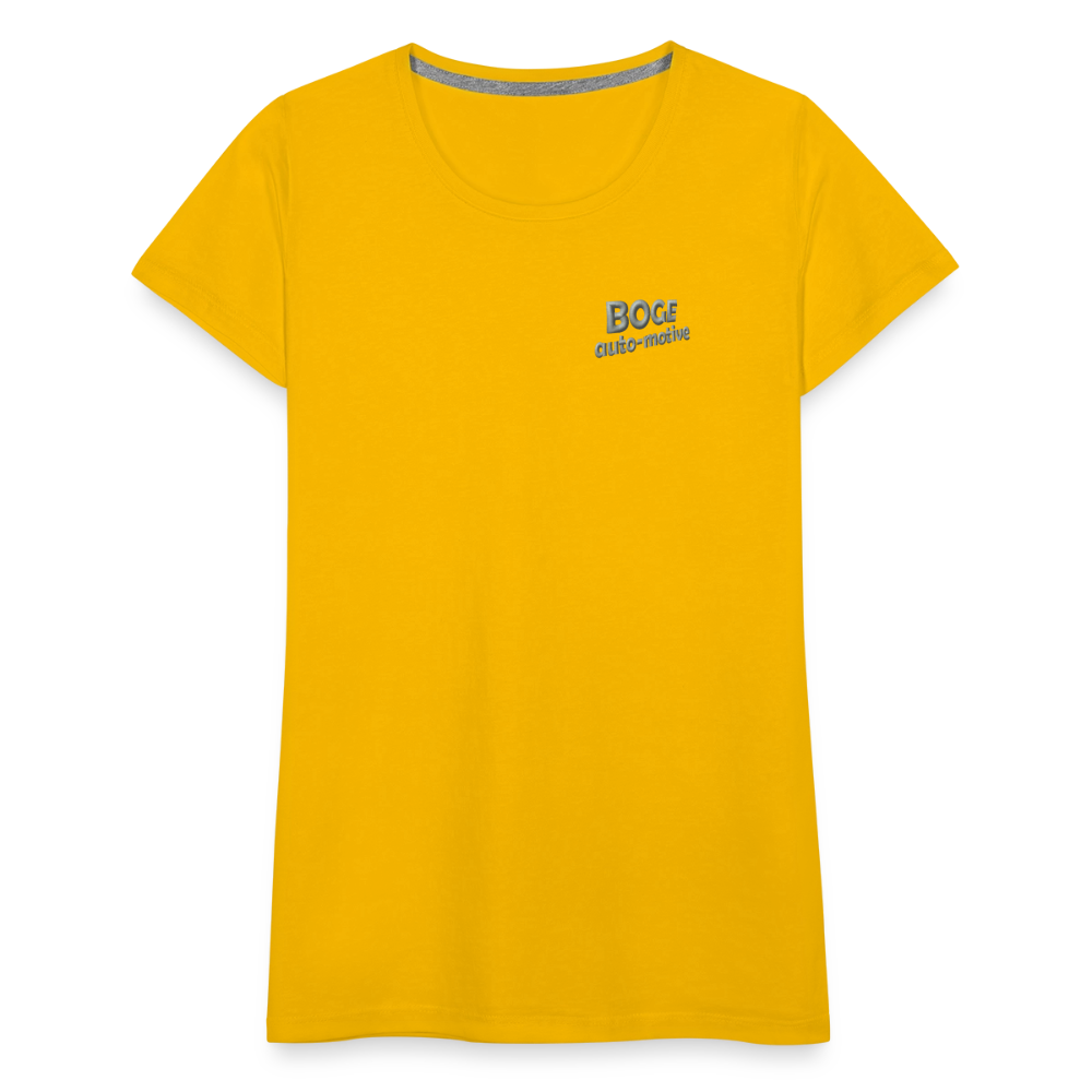 BOGE Auto-Motive – RETRO Powered by BOGE - Women’s Premium T-Shirt - sun yellow