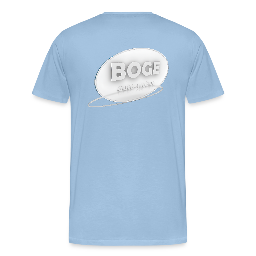 BOGE auto-motive wear – Organic Relaxed Men's T-Shirt Made in EU - sky