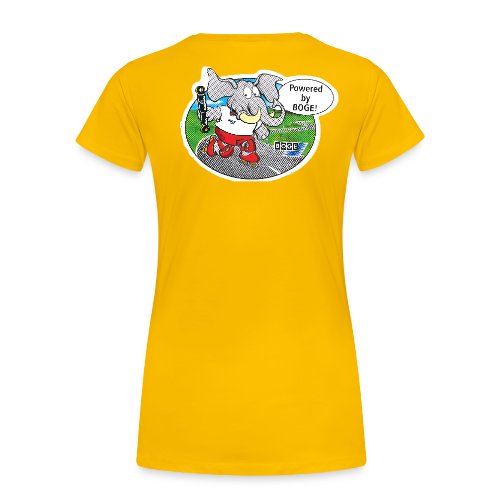 BOGE Auto-Motive – RETRO Powered by BOGE - Women’s Premium T-Shirt - sun yellow