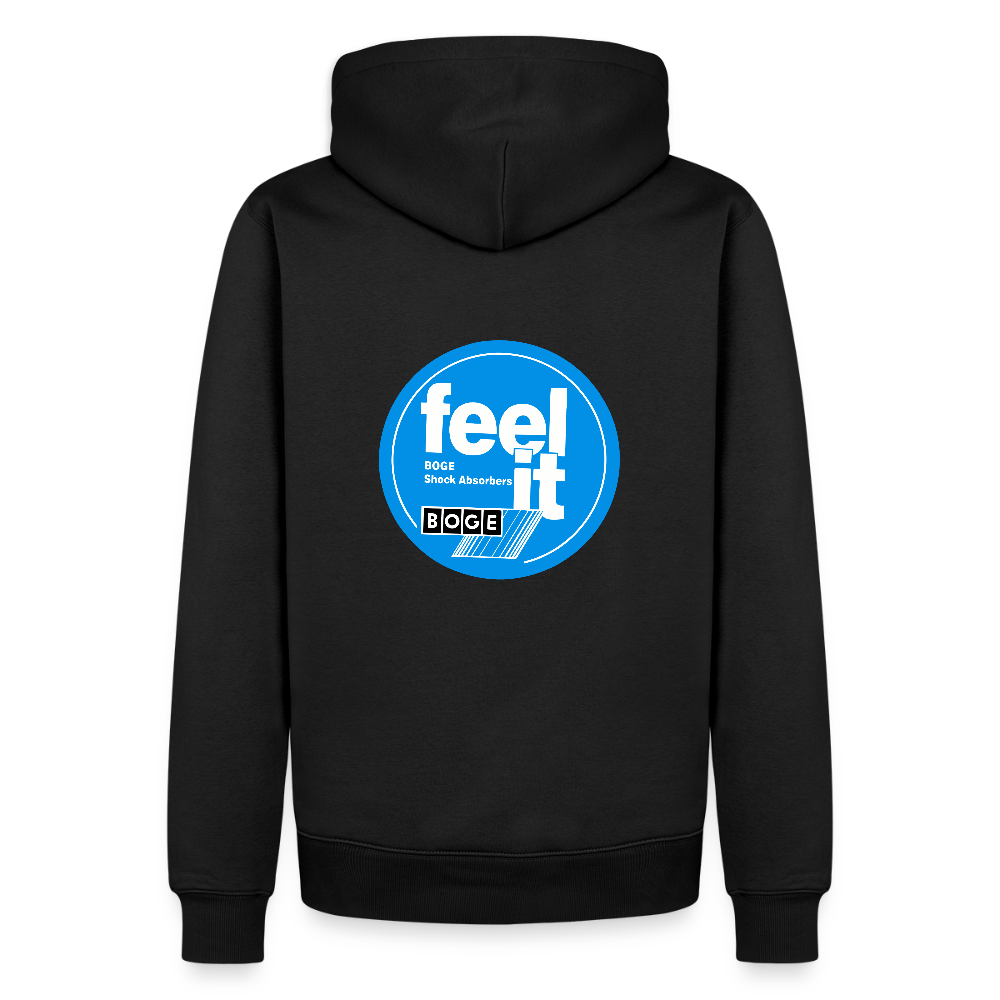 BOGE auto-motive wear  "Aumotisseurs" + "Feel it" RETRO Hoodie - black