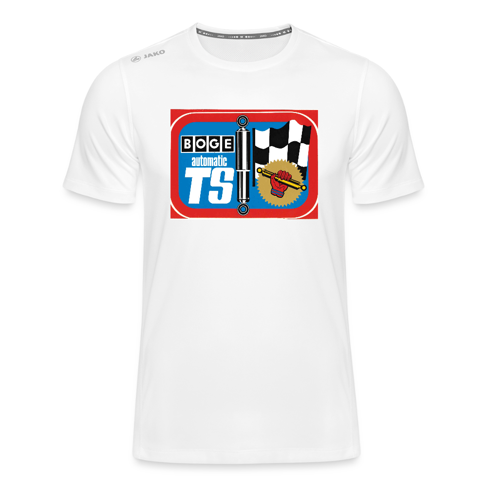 BOGE auto-motive wear – RETRO automatic TS - JAKO Teenager's T-Shirt Run 2.0 - white