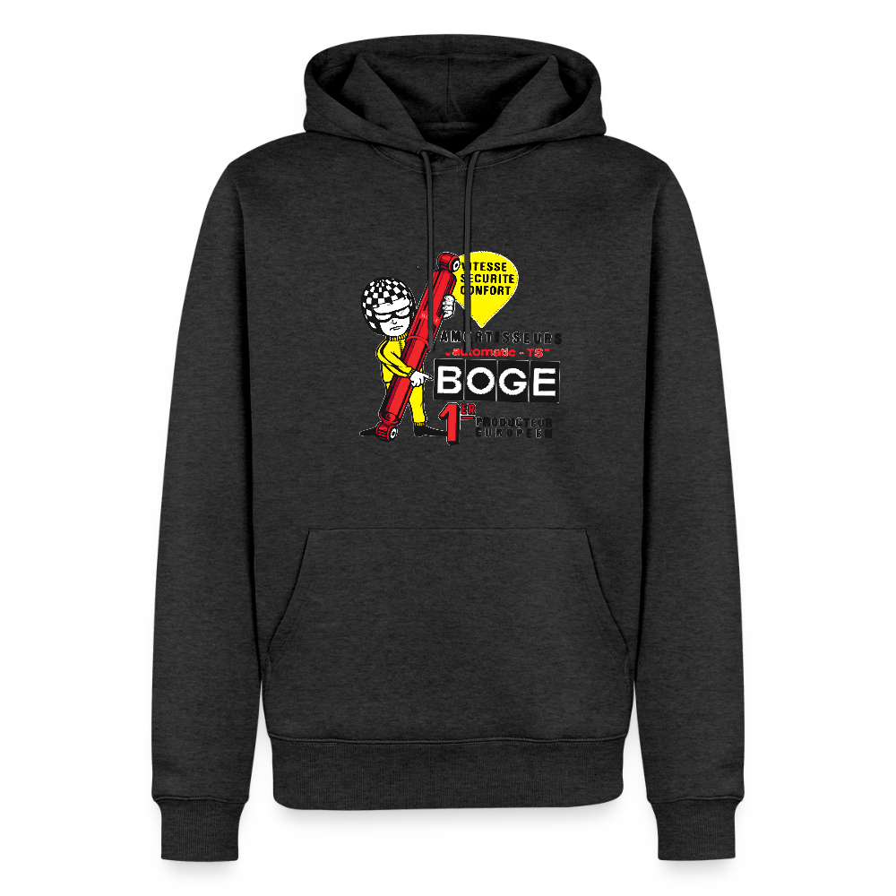 BOGE auto-motive wear  "Aumotisseurs" + "Feel it" RETRO Hoodie - heather anthracite