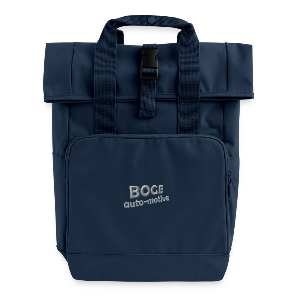 BOGE auto-motive wear – Rolltop Rucksack with two handles - navy