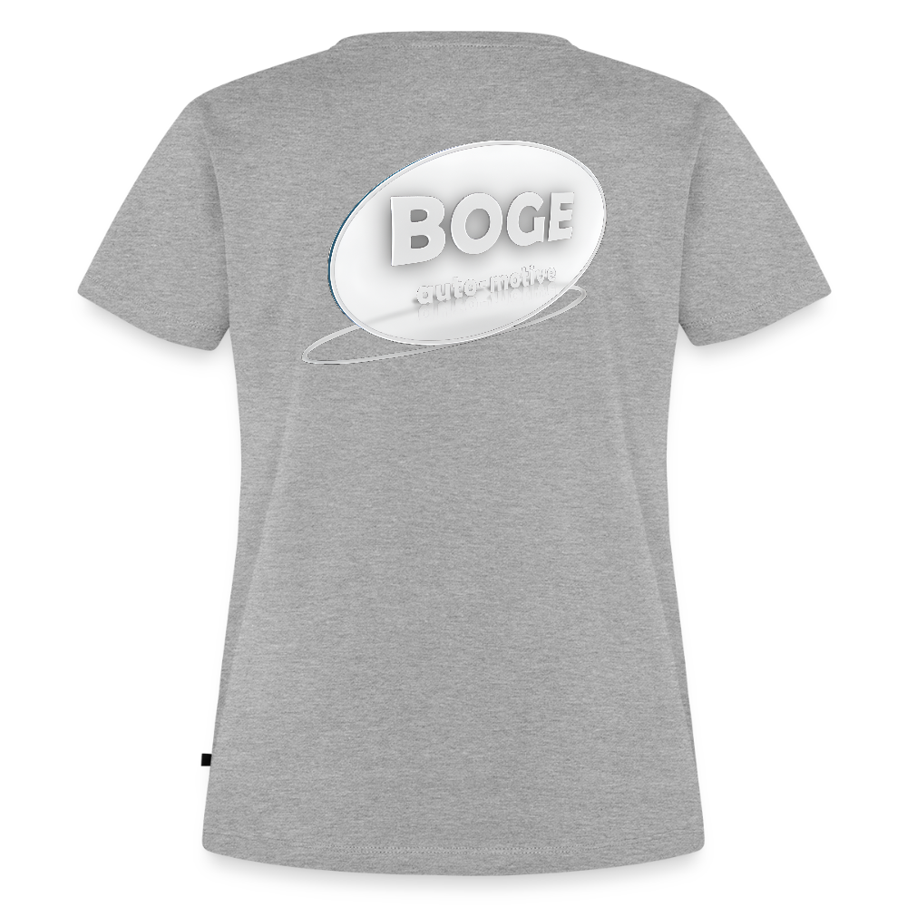BOGE auto-motive wear – Organic Relaxed Woman T-Shirt Made in EU - heather grey