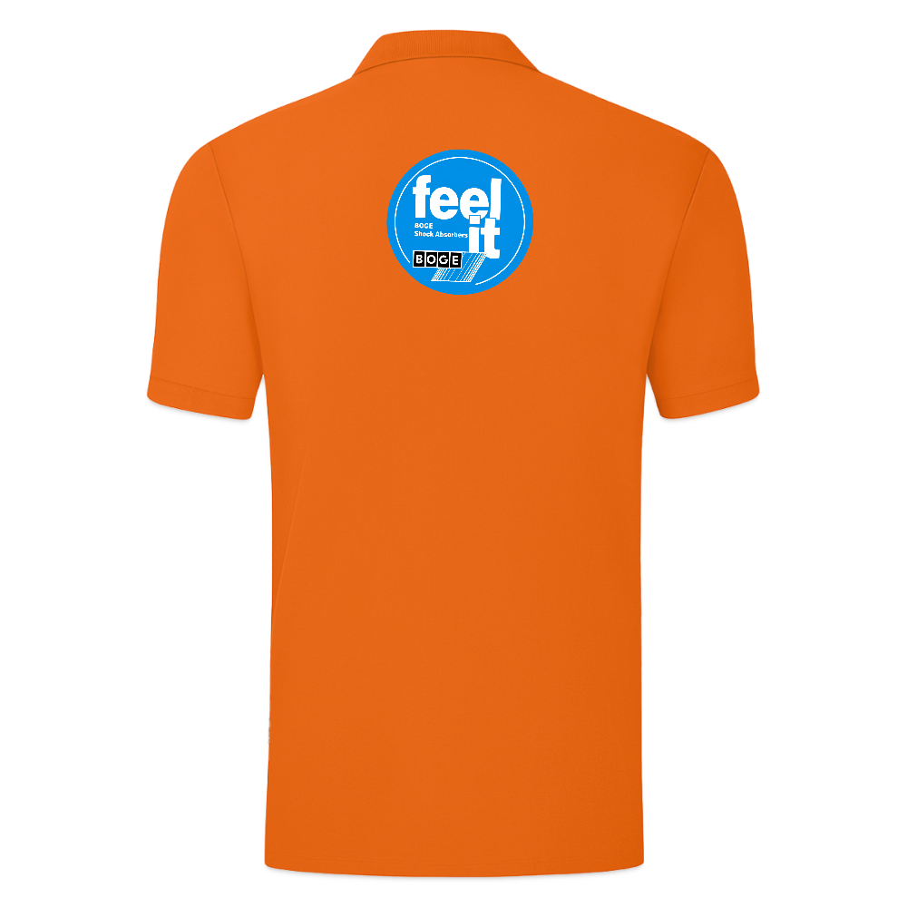BOGE auto-motive wear  "Feel it" RETRO Jako Polo Organic Men - neon orange