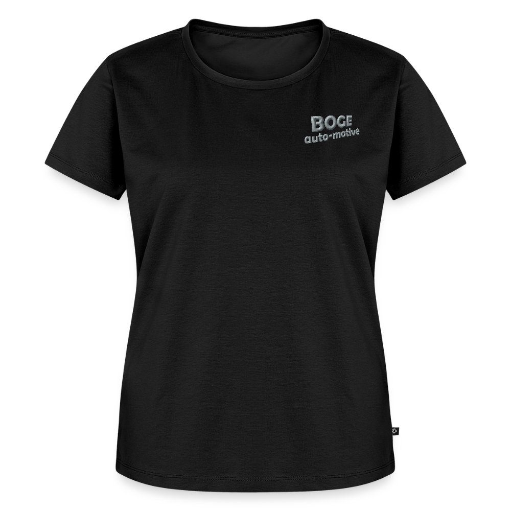 BOGE auto-motive wear – Organic Relaxed Woman T-Shirt Made in EU - black