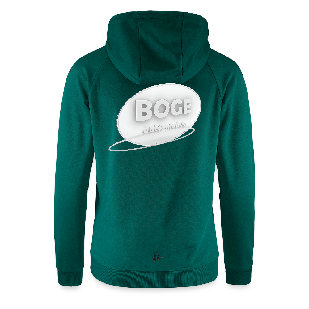BOGE auto motive wear - CRAFT ADV Unify Women's Hooded Jacket - evergreen