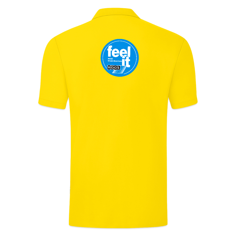 BOGE auto-motive wear  "Feel it" RETRO Jako Polo Organic Men - yellow
