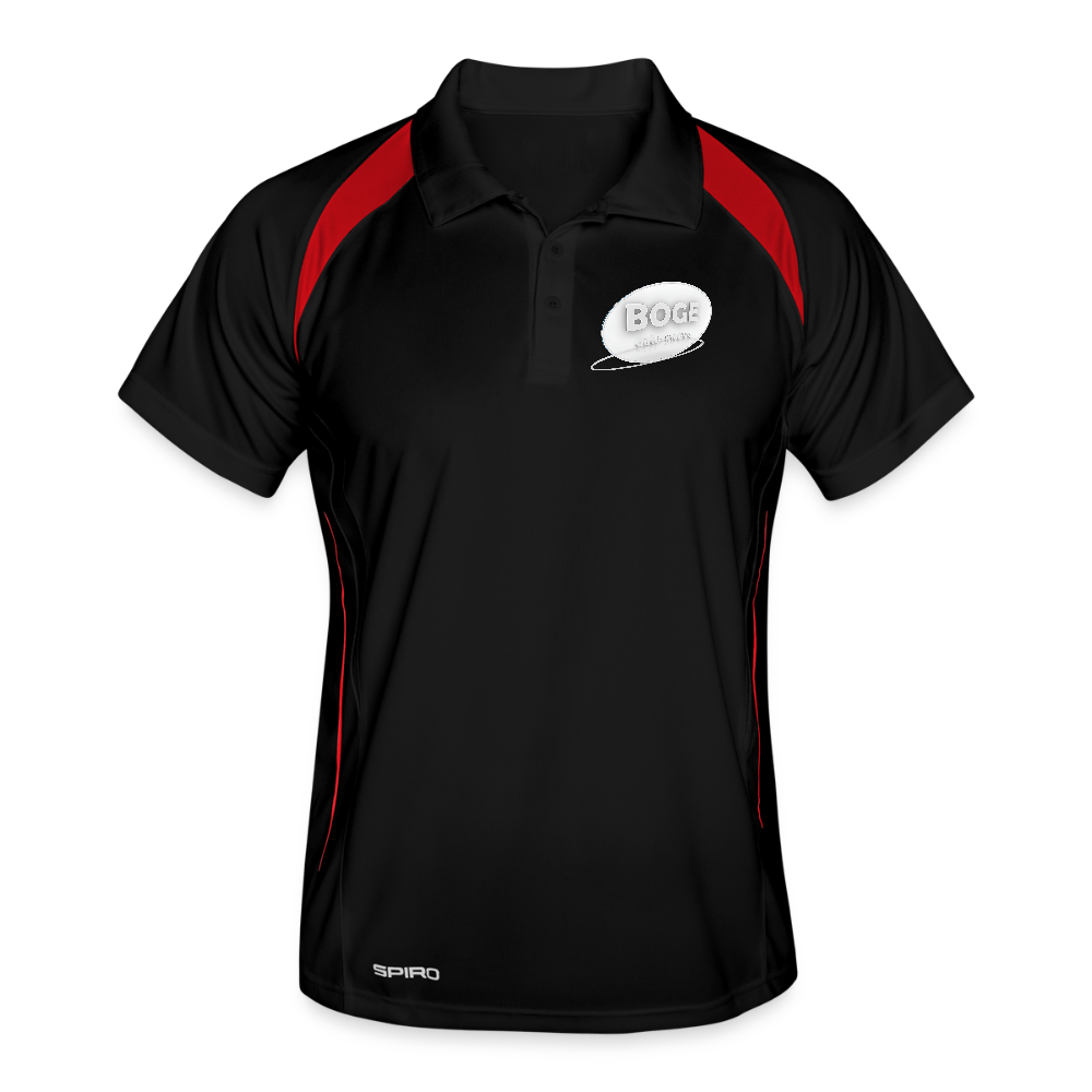 BOGE auto-motive wear - Man Polo breathable - black/red