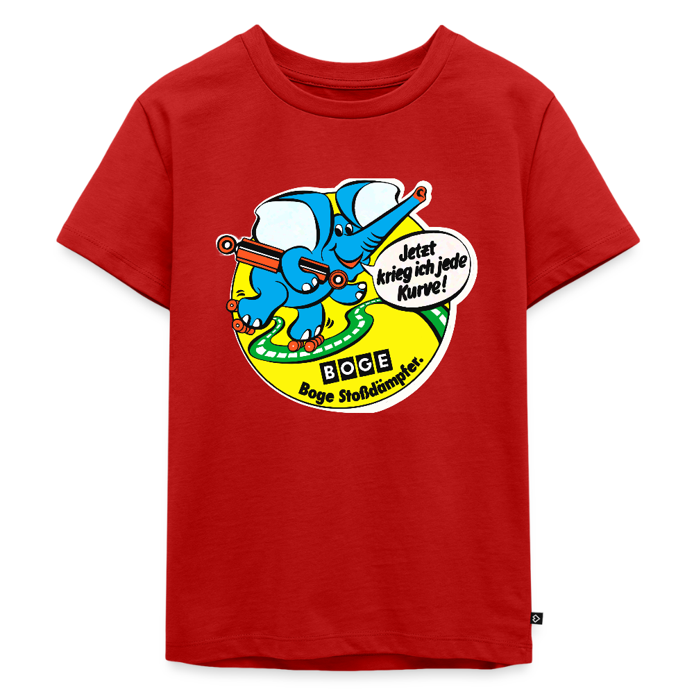 BOGE Auto-Motive – RETRO Jede Kurve - Kids' Premium T-Shirt - red