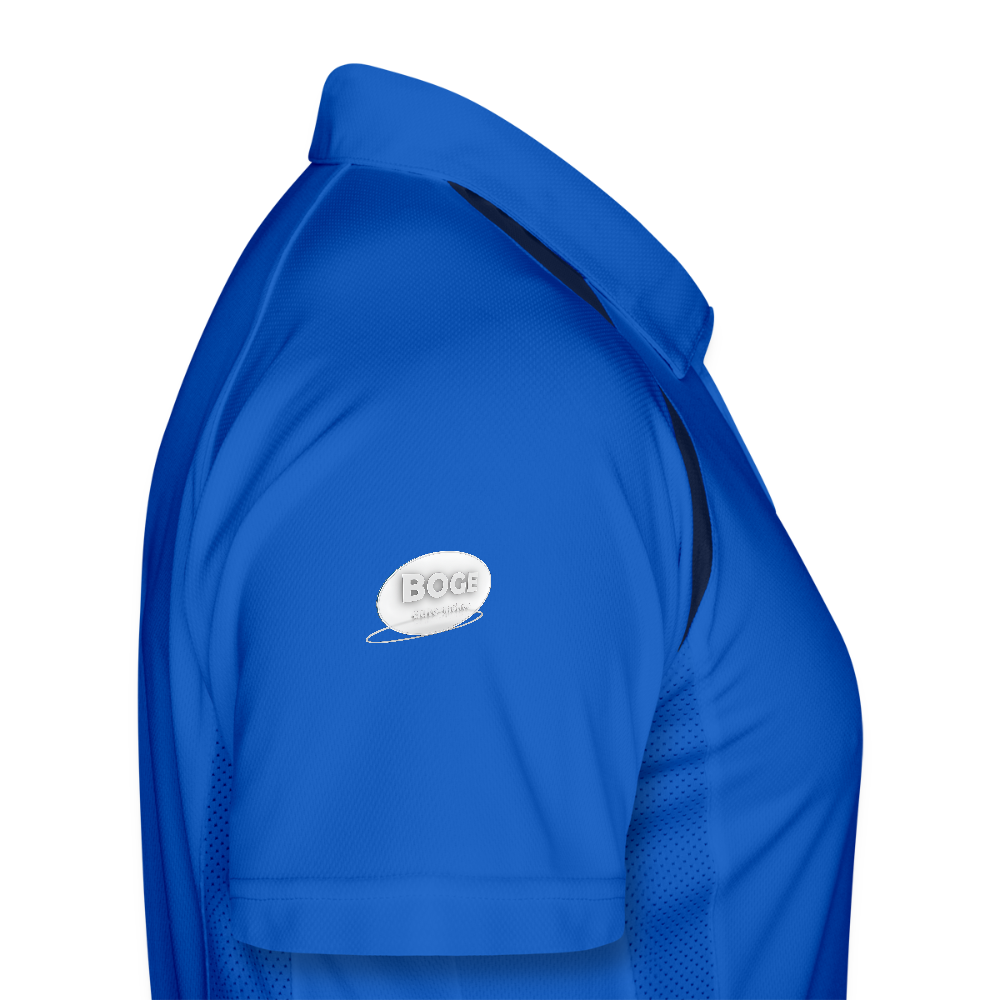 BOGE auto-motive wear - Man Polo breathable - royal/navy