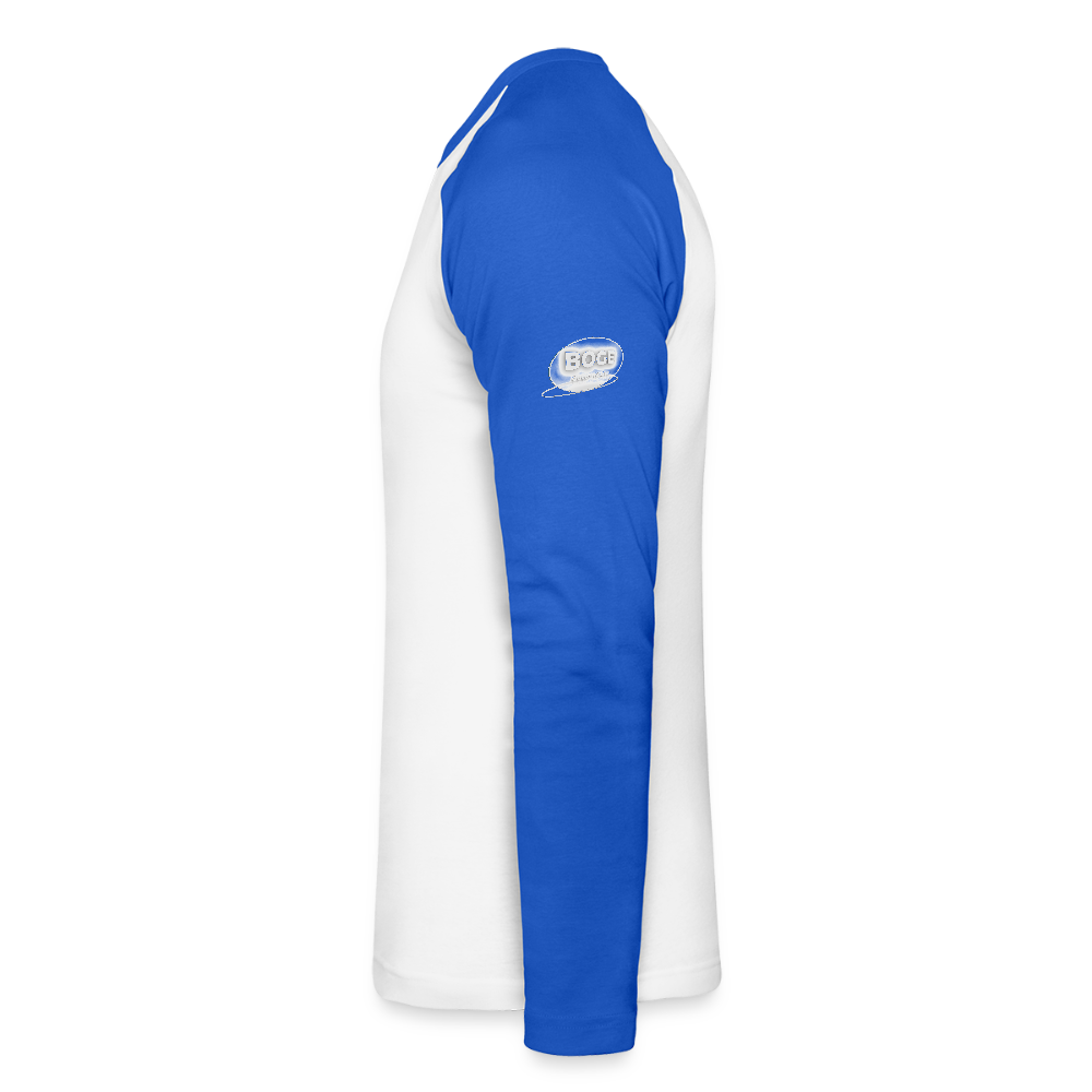 BOGE auto-motive wear - Man Baseballshirt longsleeve - white/royal blue