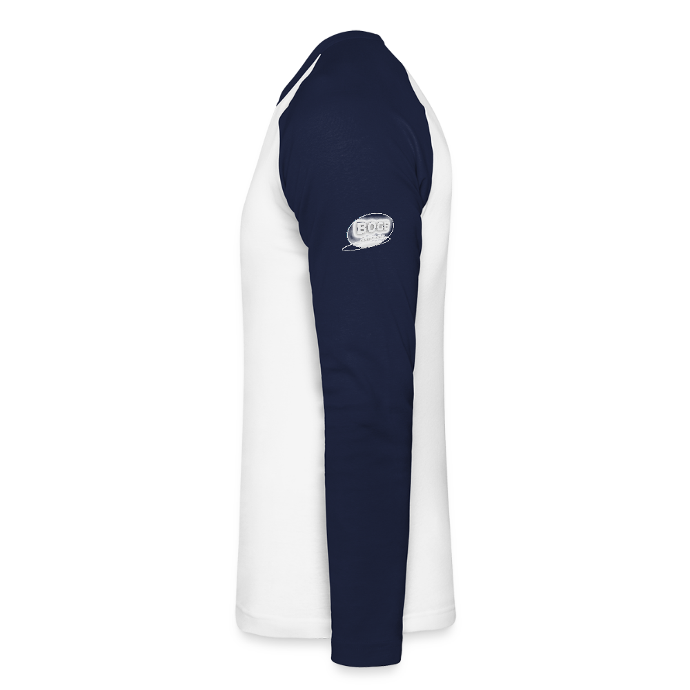 BOGE auto-motive wear - Man Baseballshirt longsleeve - white/navy