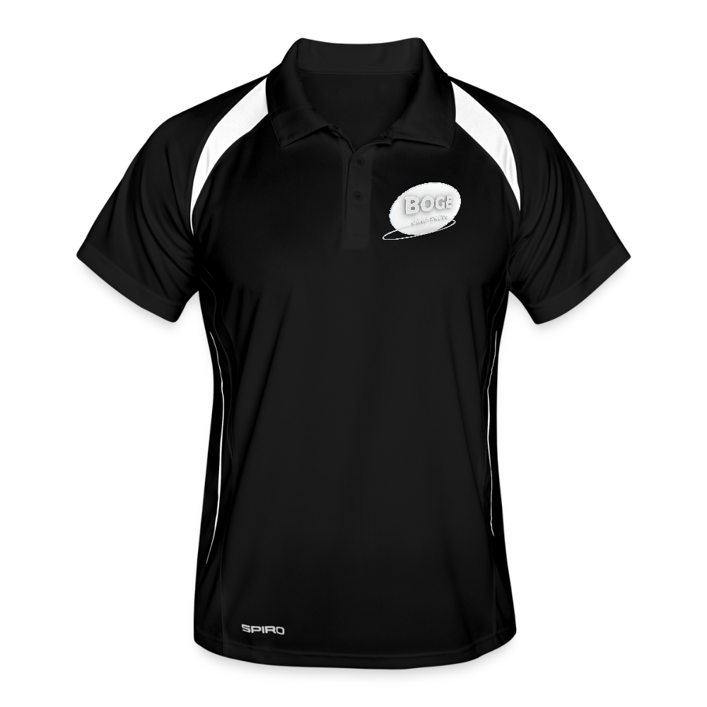 BOGE auto-motive wear - Man Polo breathable - black/white