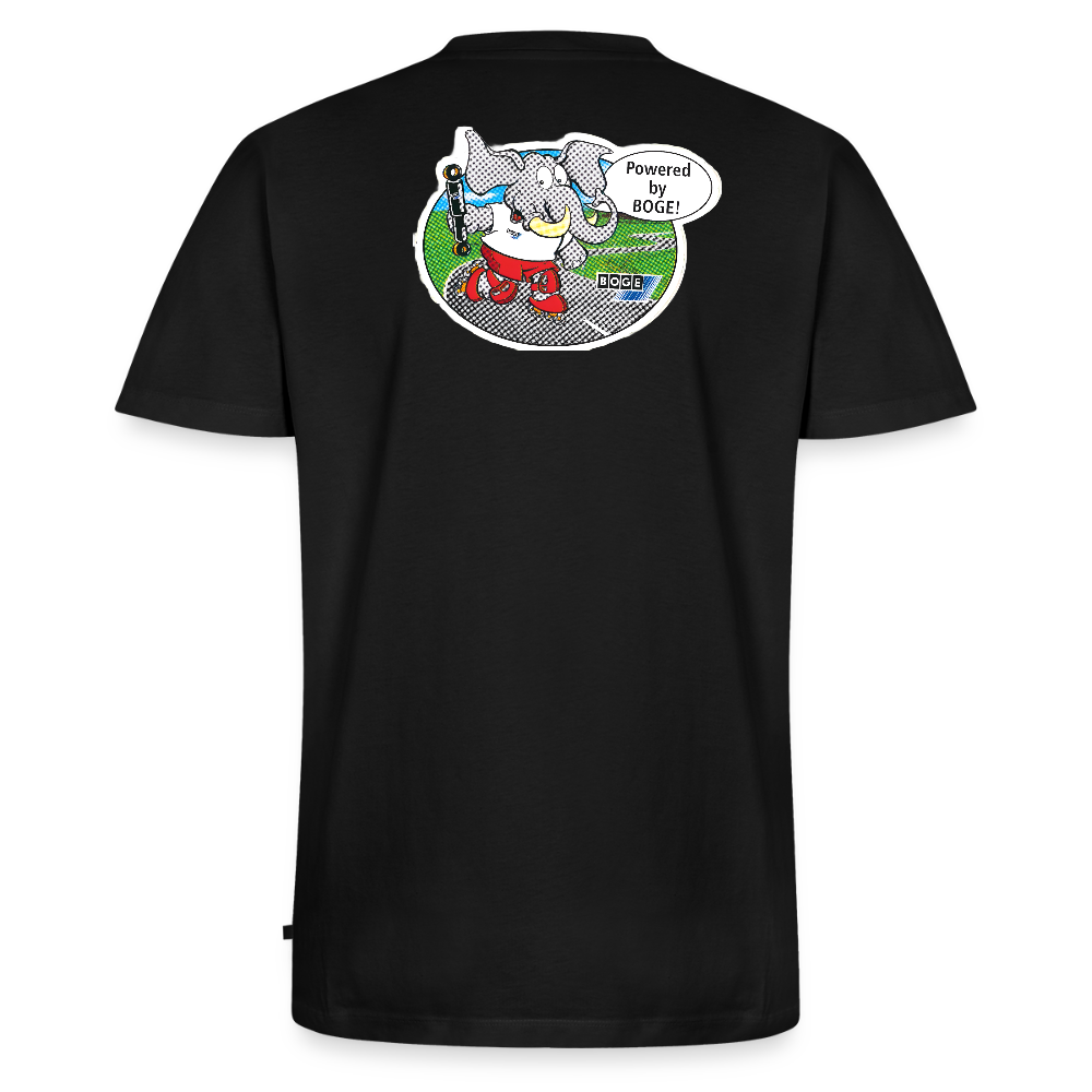 BOGE Auto-Motive – RETRO Powered by BOGE - Men's Organic V-Neck T-Shirt - black