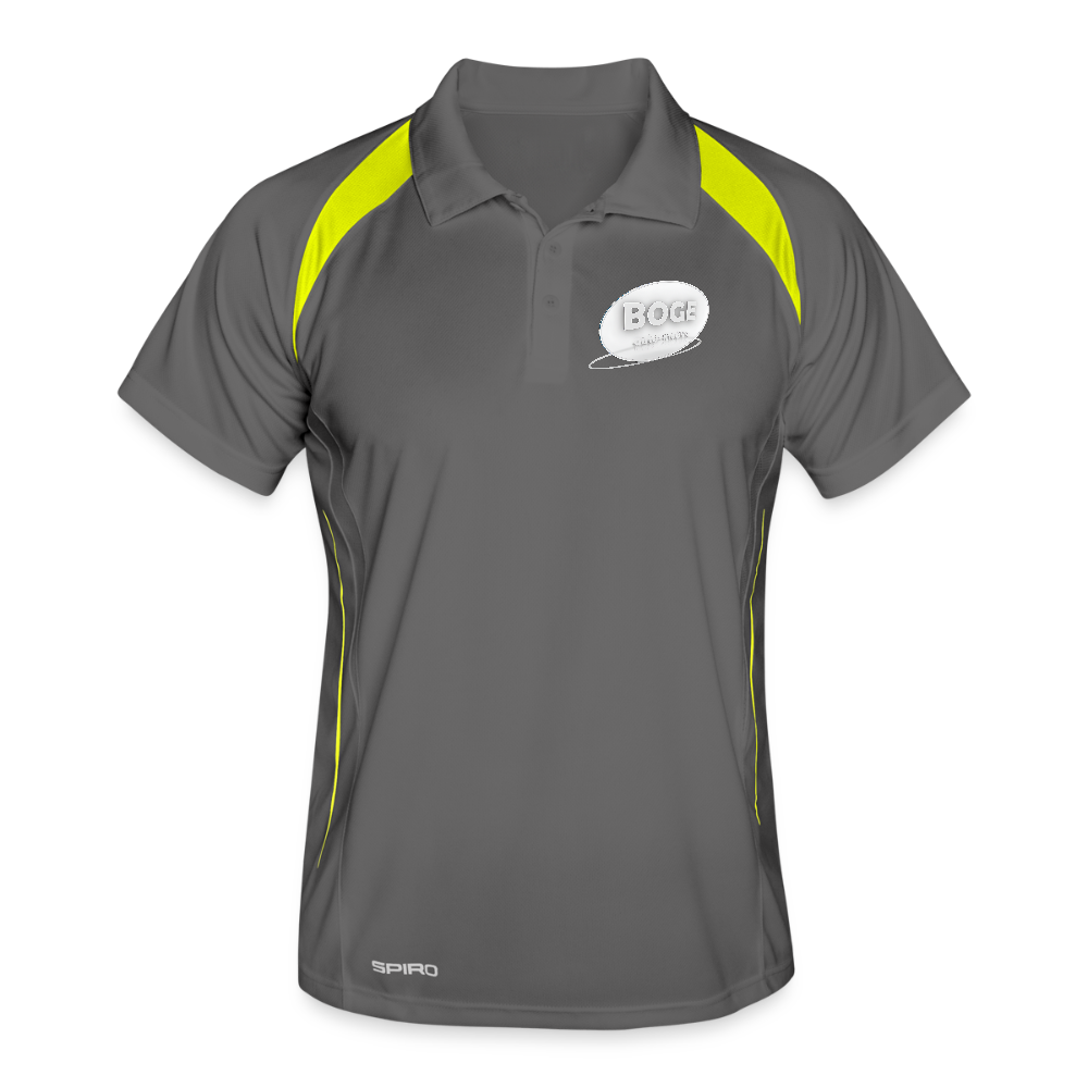 BOGE auto-motive wear - Man Polo breathable - grey/lime