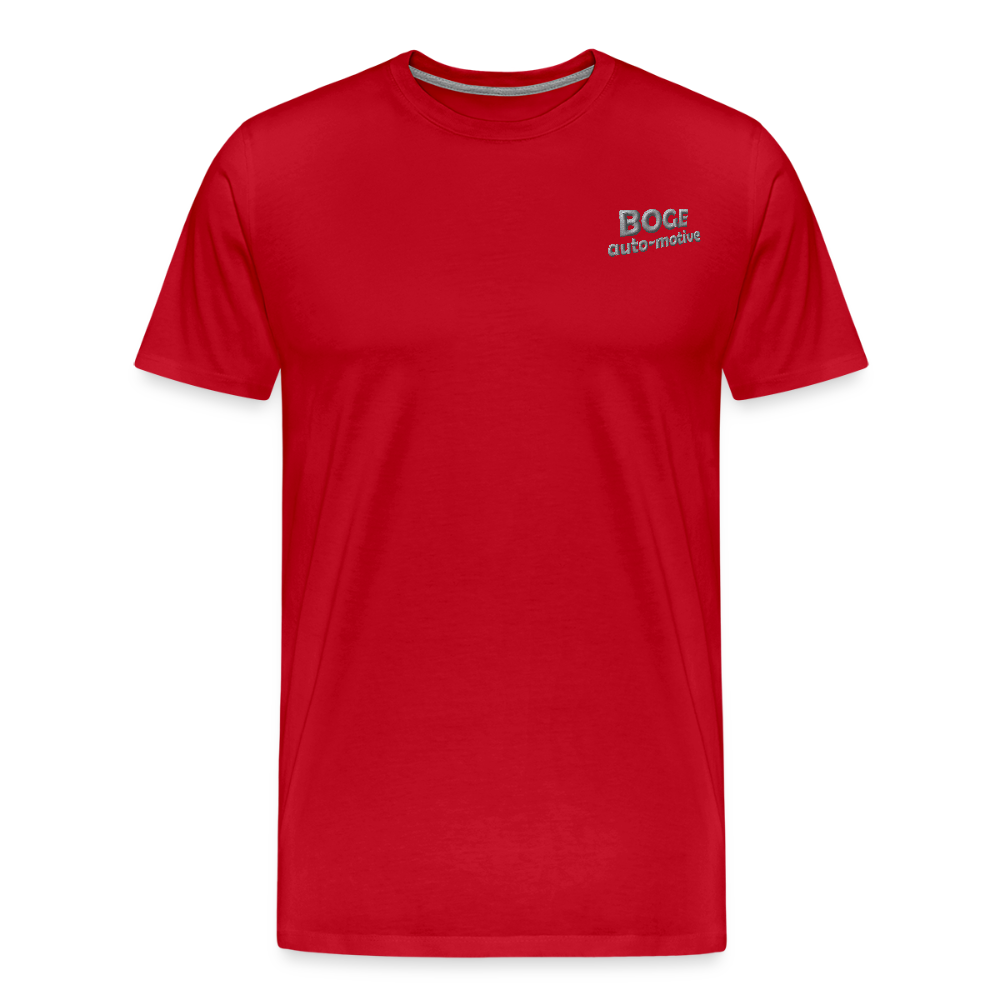 BOGE auto-motive wear – Organic Relaxed Men's T-Shirt Made in EU - red