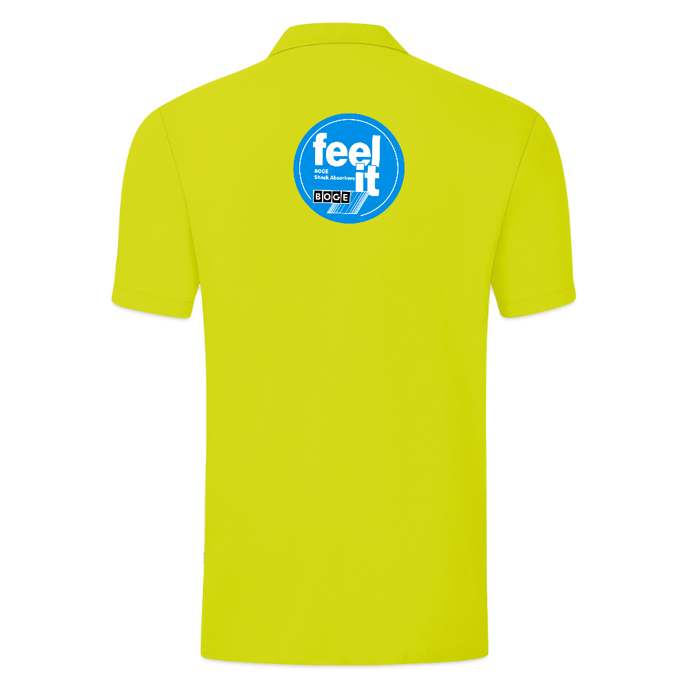 BOGE auto-motive wear  "Feel it" RETRO Jako Polo Organic Men - lime