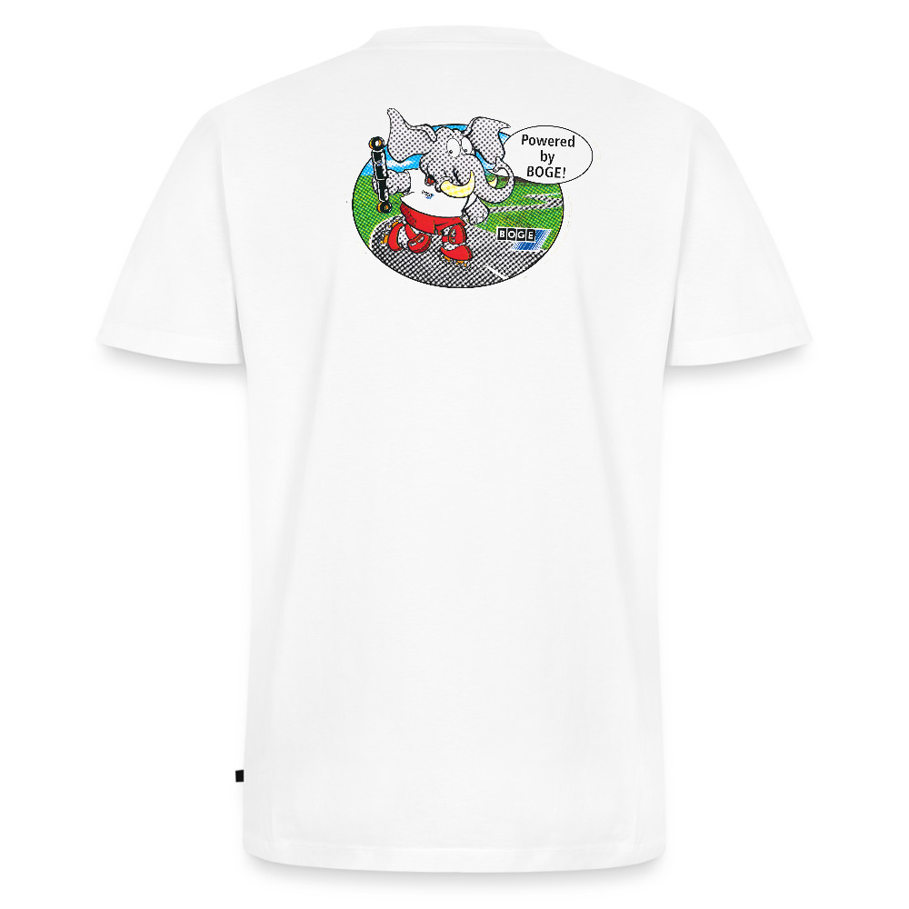 BOGE Auto-Motive – RETRO Powered by BOGE - Men's Organic V-Neck T-Shirt - white