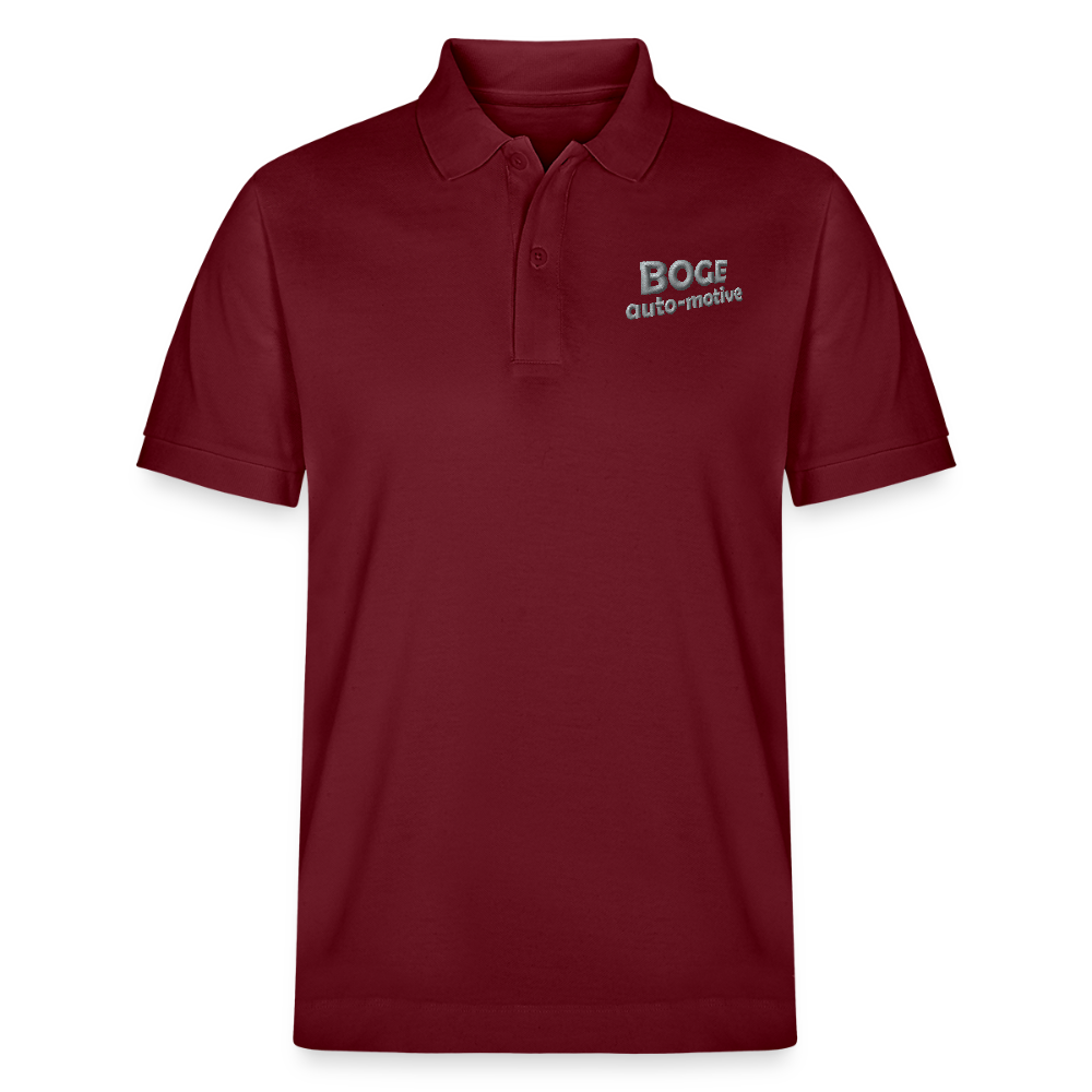 BOGE auto-motive wear - Performance Polo Shirt Unisex Organic PREPSTER - burgundy