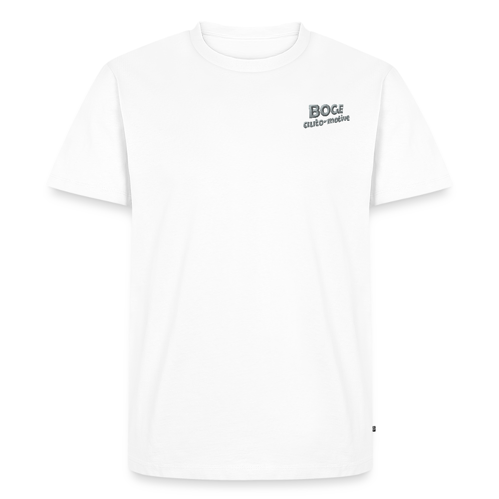 BOGE auto-motive wear – Organic Relaxed Men's T-Shirt Made in EU - white