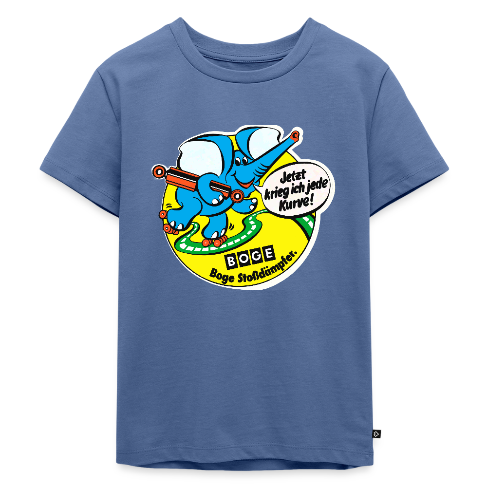 BOGE Auto-Motive – RETRO Jede Kurve - Kids' Premium T-Shirt - stone blue