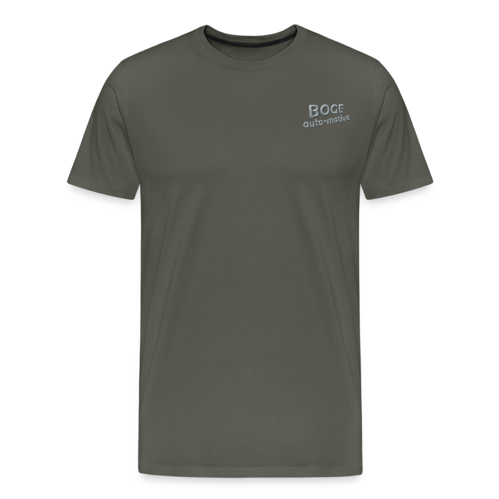 BOGE auto-motive wear – Organic Relaxed Men's T-Shirt Made in EU - asphalt