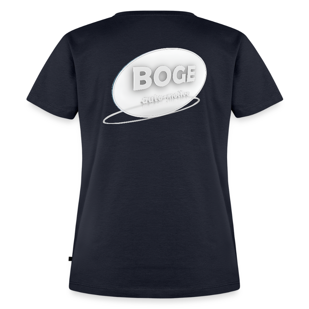 BOGE auto-motive wear – Organic Relaxed Woman T-Shirt Made in EU - navy