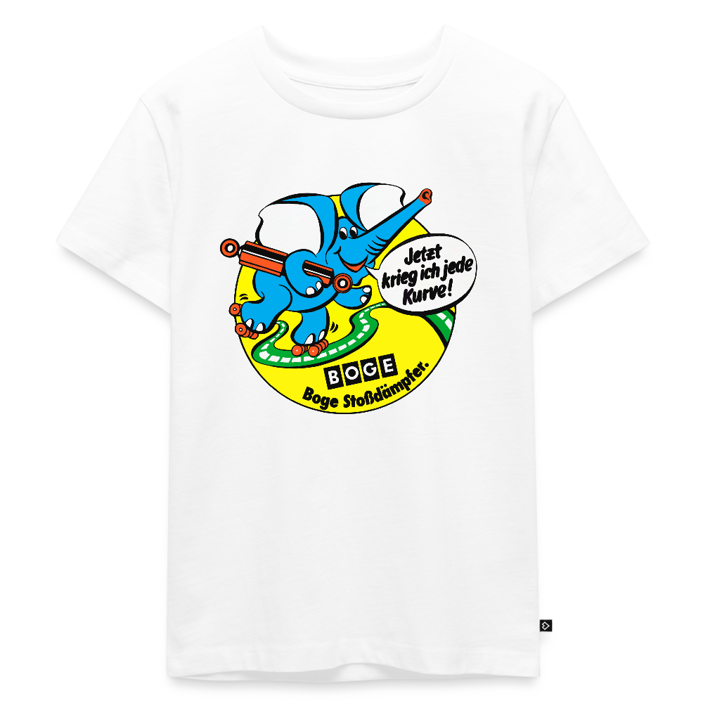 BOGE Auto-Motive – RETRO Jede Kurve - Kids' Premium T-Shirt - white