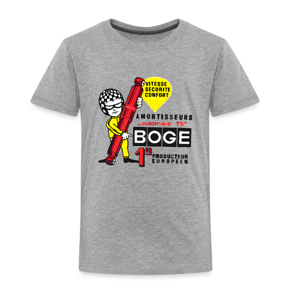 BOGE Auto-Motive – RETRO BOGE automotiseur - Kids' Premium T-Shirt - heather grey
