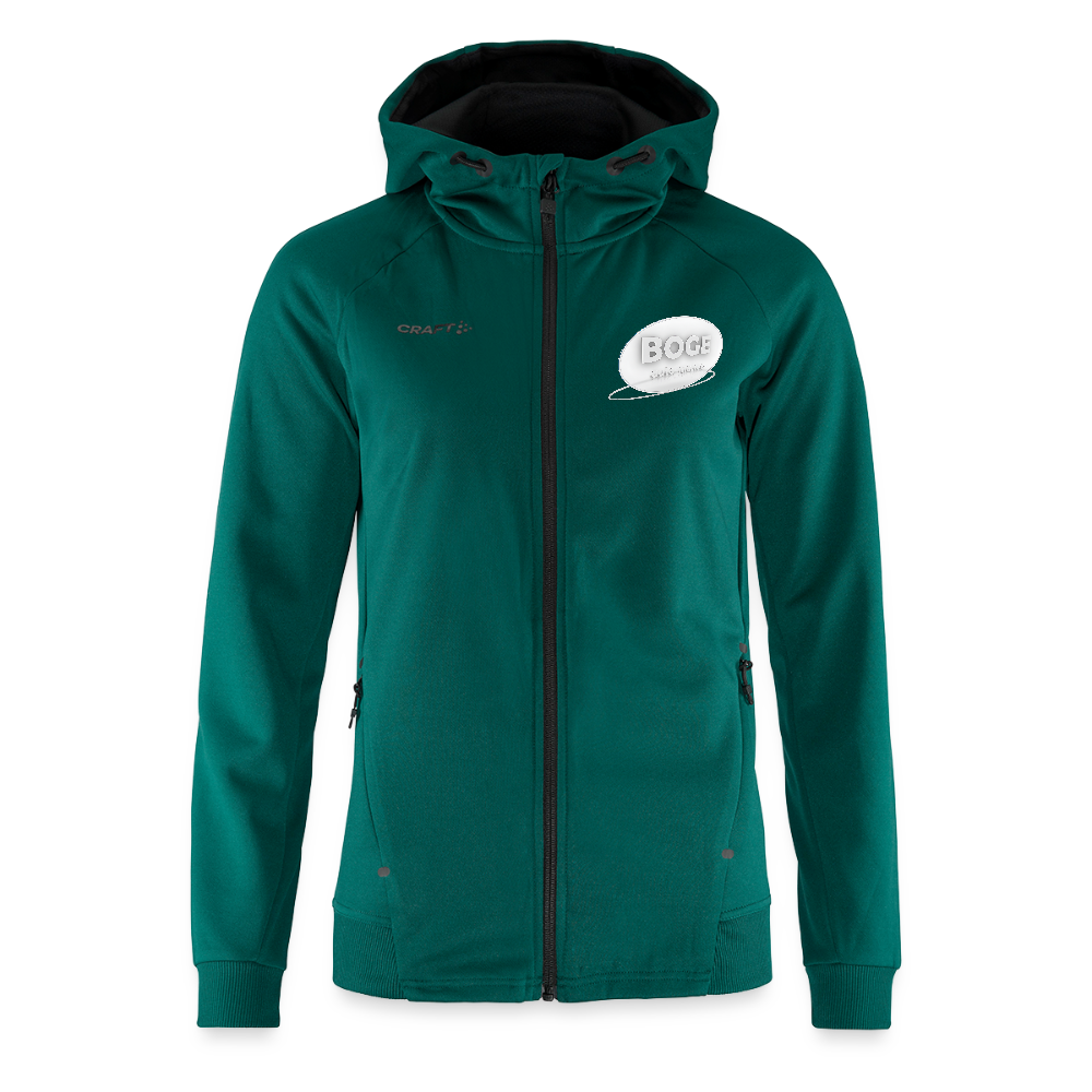 BOGE auto motive wear - CRAFT ADV Unify Women's Hooded Jacket - evergreen
