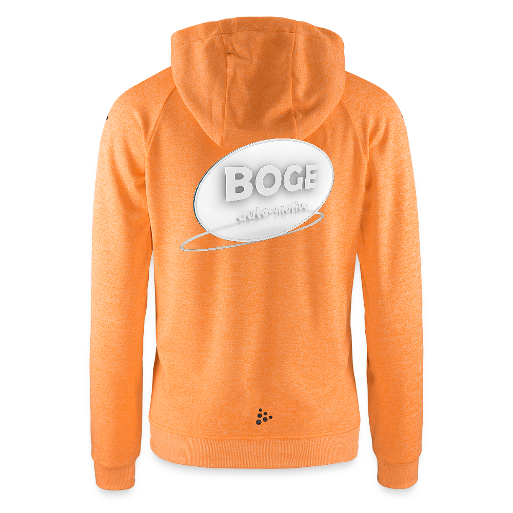BOGE auto motive wear - CRAFT ADV Unify Women's Hooded Jacket - heather bright orange
