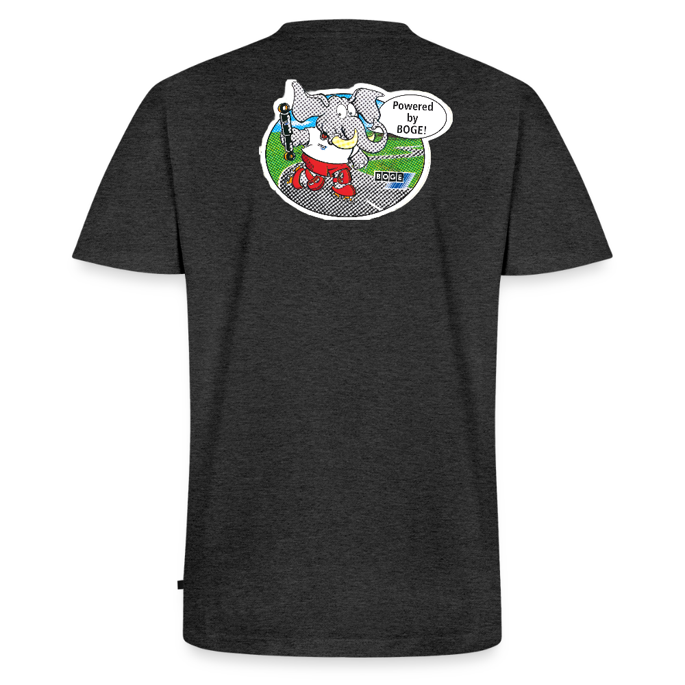 BOGE Auto-Motive – RETRO Powered by BOGE - Men's Organic V-Neck T-Shirt - heather anthracite