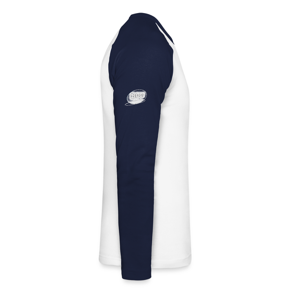 BOGE auto-motive wear - Man Baseballshirt longsleeve - white/navy