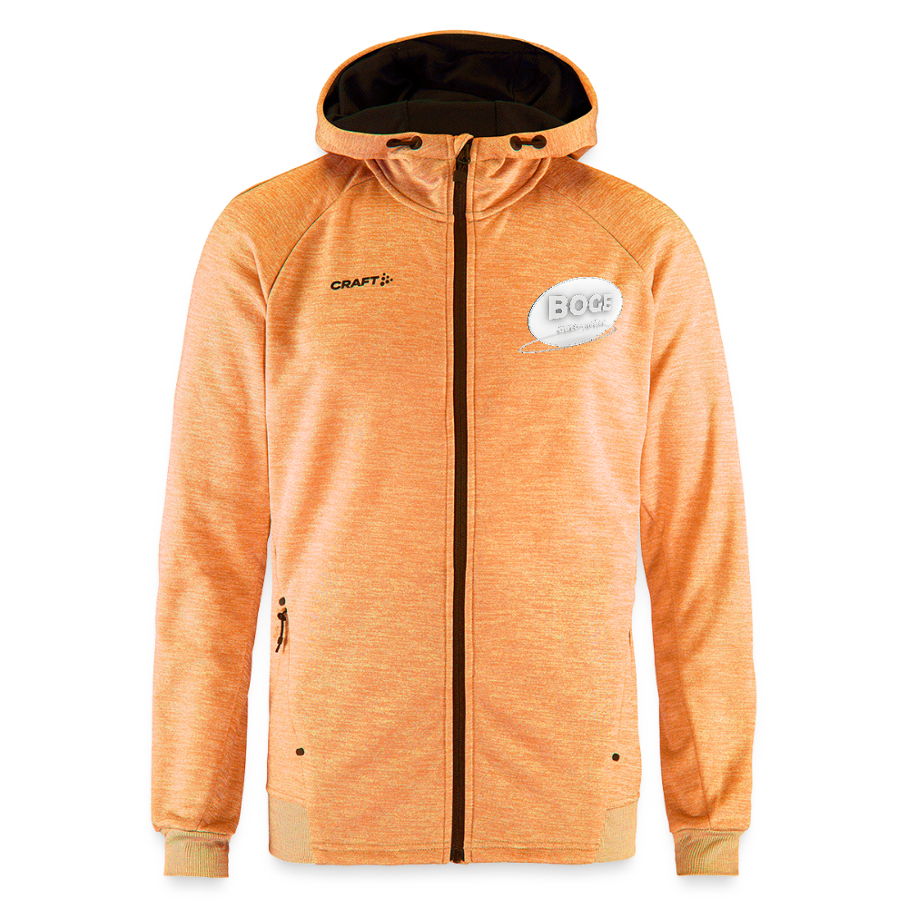 BOGE auto motive wear - CRAFT ADV Unify Hooded jacket - heather bright orange