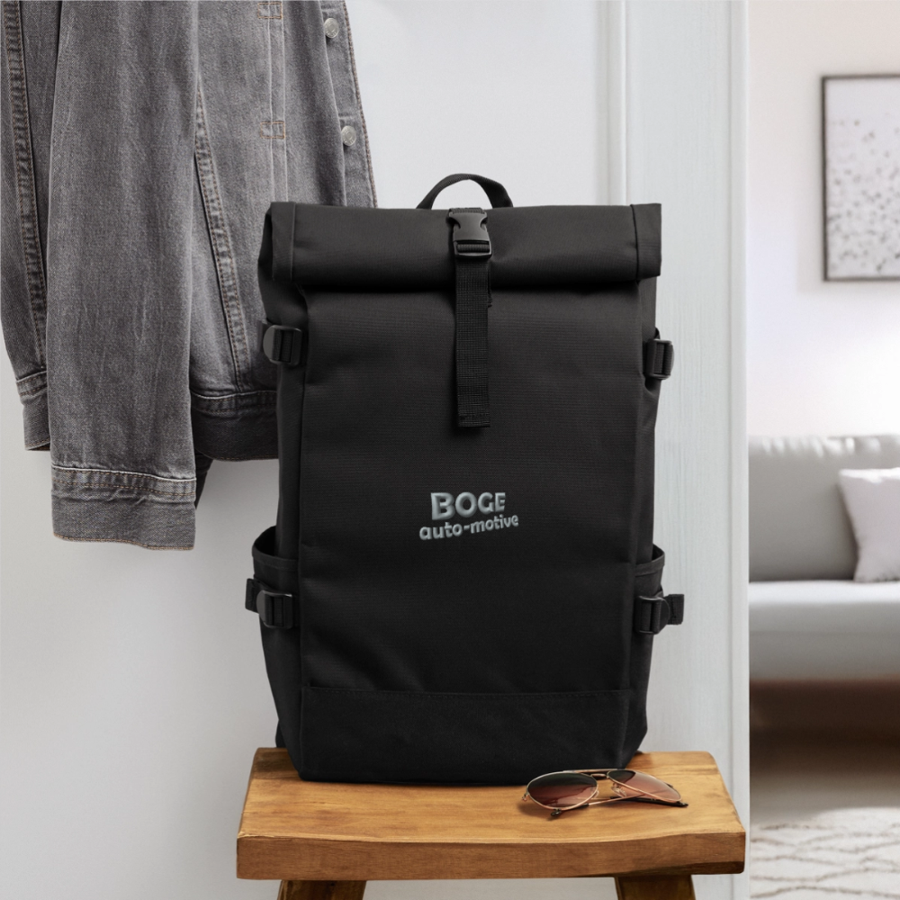 BOGE auto-motive wear - Rolltop Rucksack - black