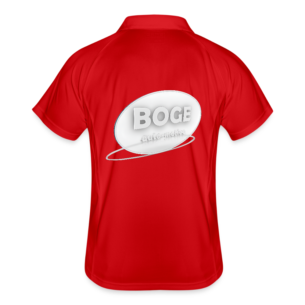 BOGE auto-motive wear - Man Polo breathable - red/white