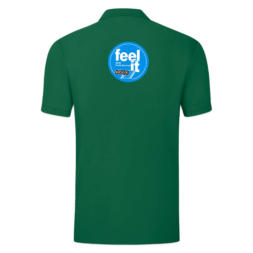 BOGE auto-motive wear  "Feel it" RETRO Jako Polo Organic Men - kelly green