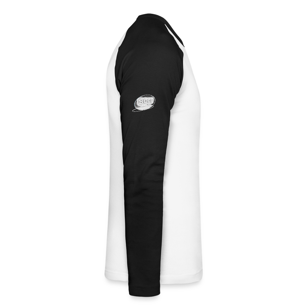 BOGE auto-motive wear - Man Baseballshirt longsleeve - white/black