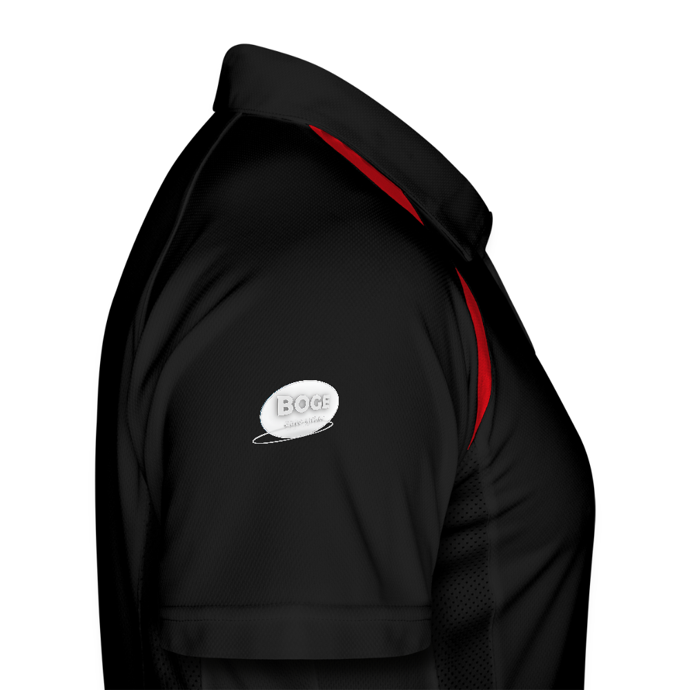 BOGE auto-motive wear - Man Polo breathable - black/red