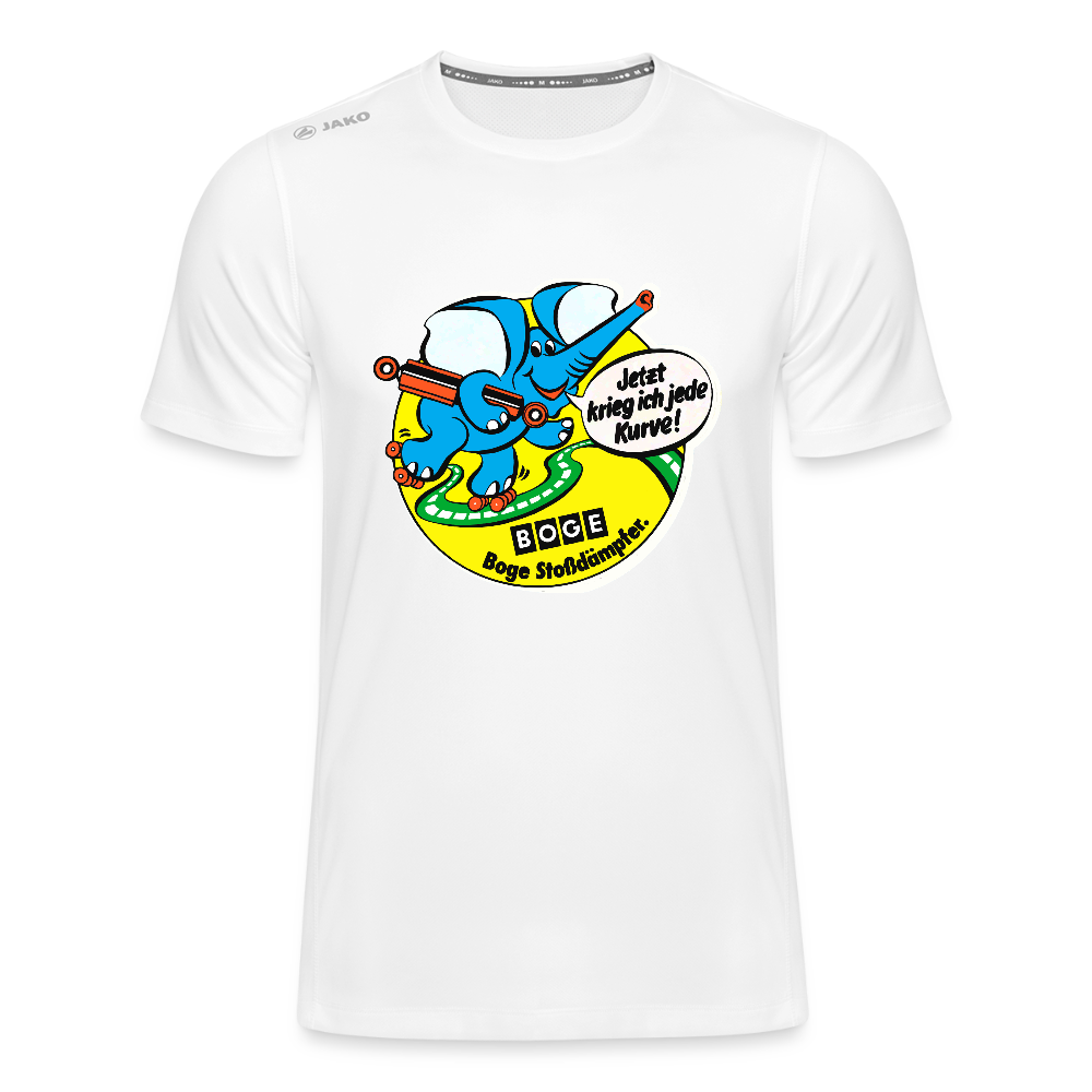 BOGE auto-motive – RETRO Jede Kurve - JAKO Teenager's T-Shirt Run 2.0 - white
