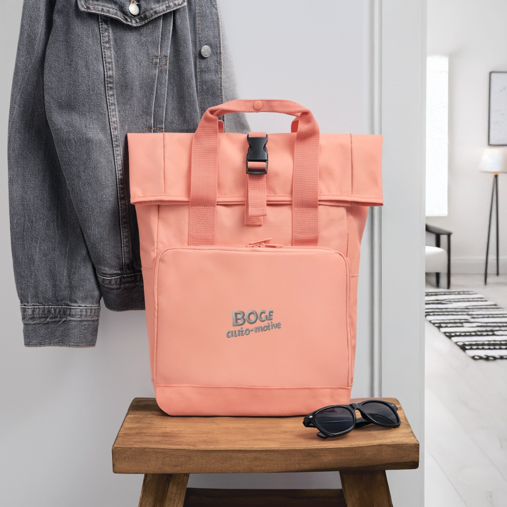 BOGE auto-motive wear – Rolltop Rucksack with two handles - chintz rose