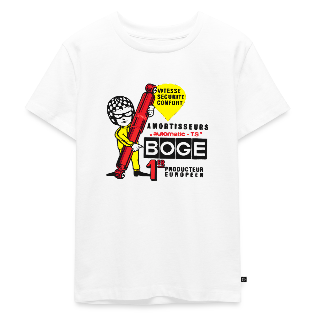 BOGE Auto-Motive – RETRO BOGE automotiseur - Kids' Premium T-Shirt - white