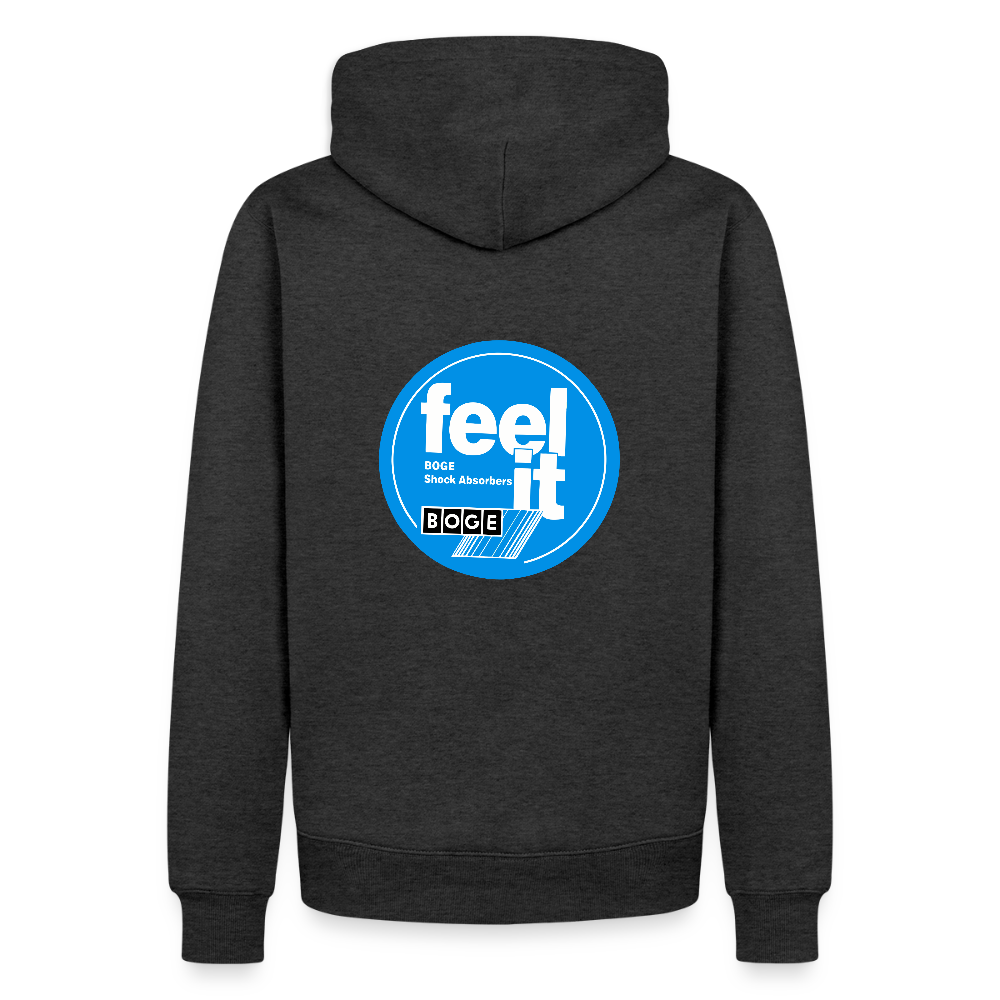 BOGE auto-motive wear  "Aumotisseurs" + "Feel it" RETRO Hoodie - heather anthracite