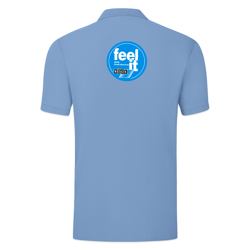 BOGE auto-motive wear  "Feel it" RETRO Jako Polo Organic Men - sky