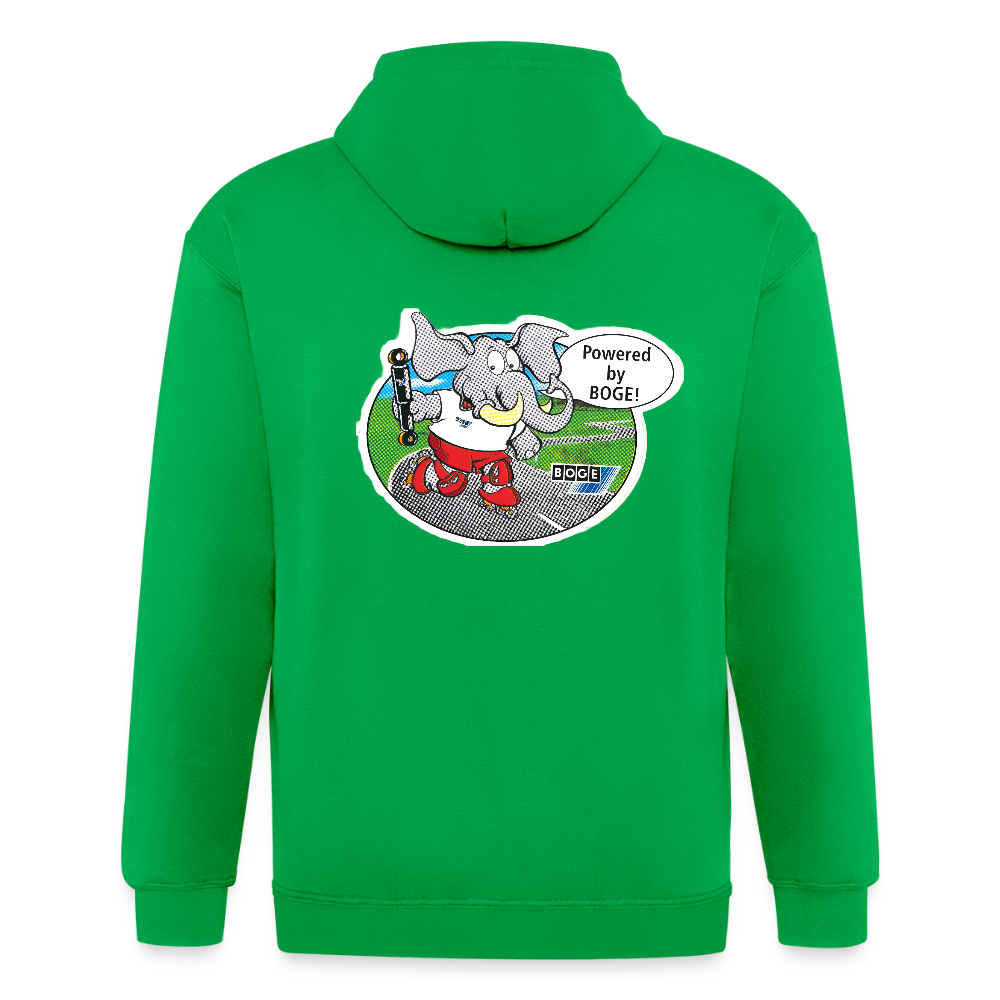 BOGE Auto-Motive – RETRO Powered by BOGE - Men’s Heavyweight Hooded Jacket - kelly green