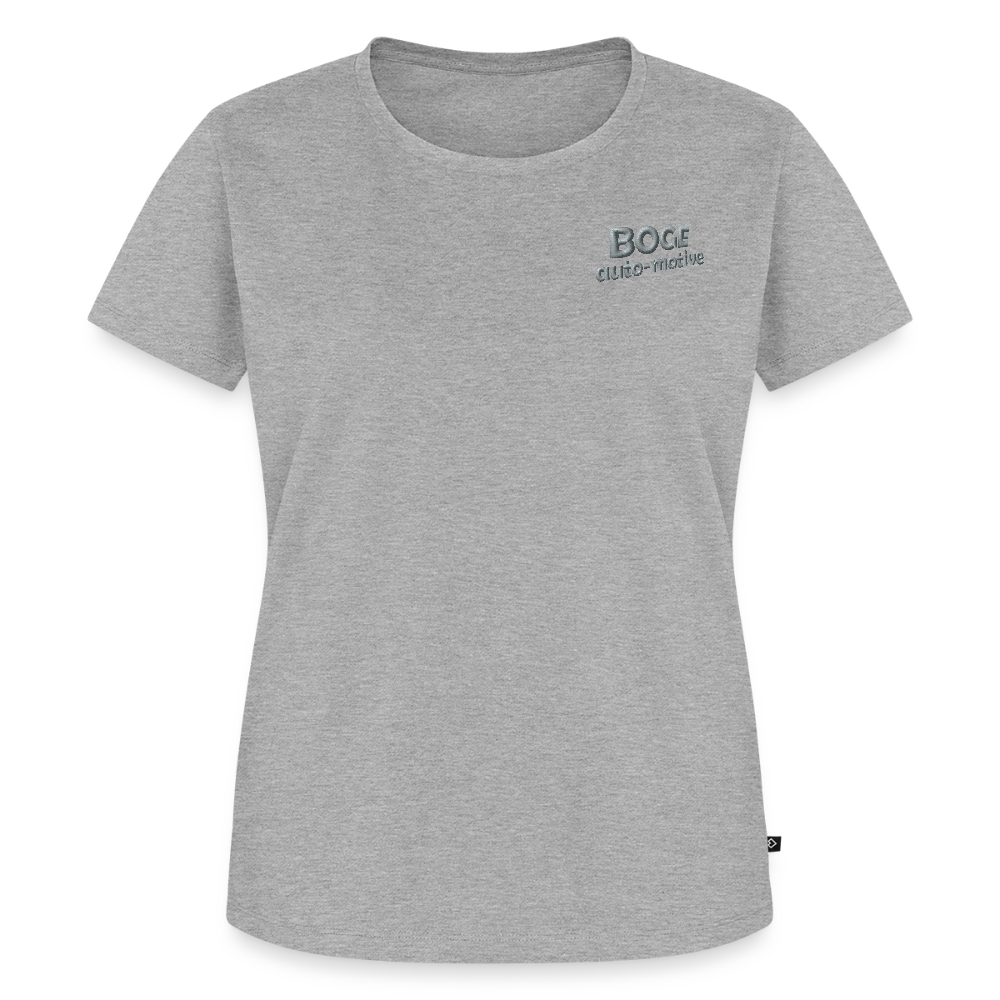 BOGE auto-motive wear – Organic Relaxed Woman T-Shirt Made in EU - heather grey