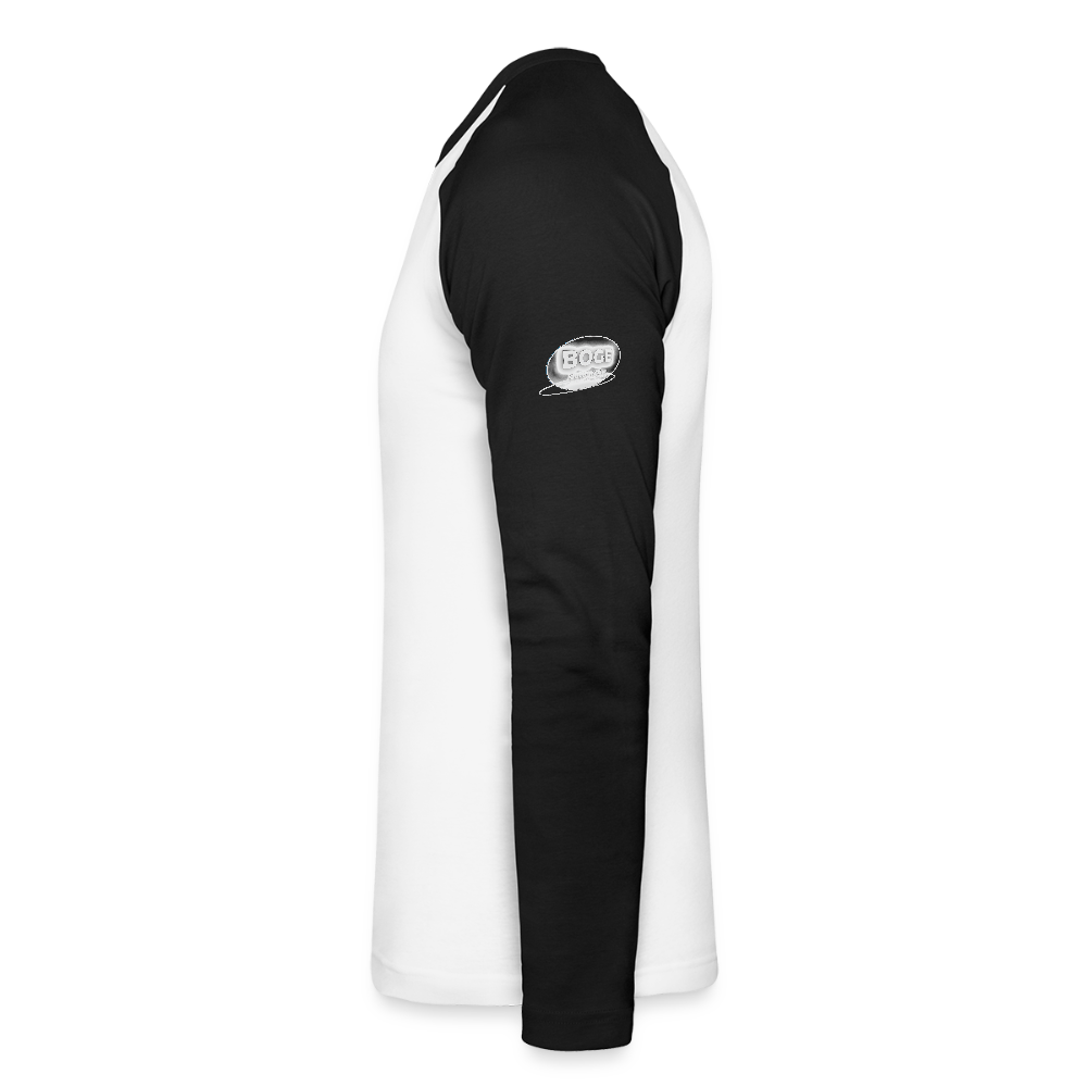 BOGE auto-motive wear - Man Baseballshirt longsleeve - white/black