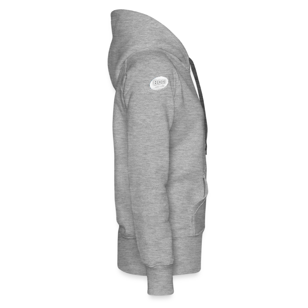 BOGE auto-motive wear – "Jetzt kriege ich jede Kurve" - " Feel it" RETRO WomanHoodie - heather grey