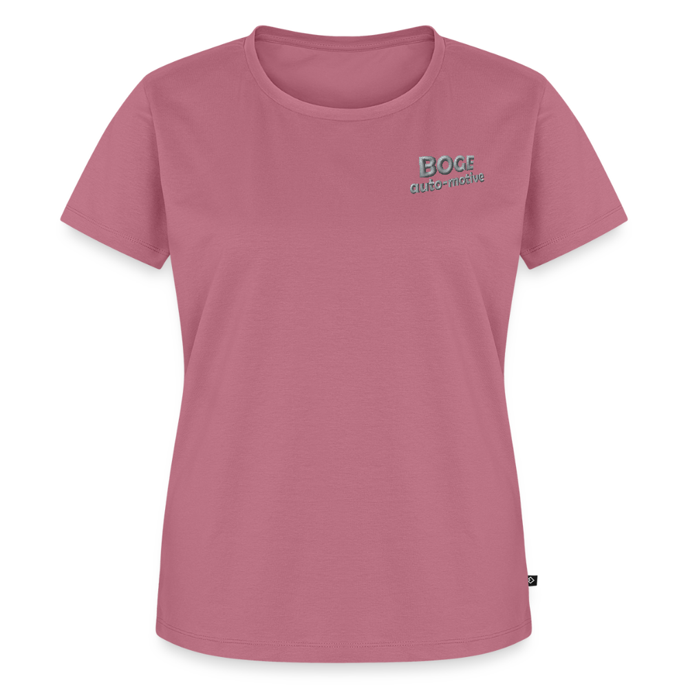 BOGE auto-motive wear – Organic Relaxed Woman T-Shirt Made in EU - mauve